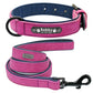 Personalized Dog Collar and Leash Leather