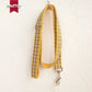 MUTTCO Collection THE LEMON PLAID Bow Tie Collar And Leash Set