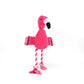 Cute Plush Flamingo Pet Squeaky Chew Toys