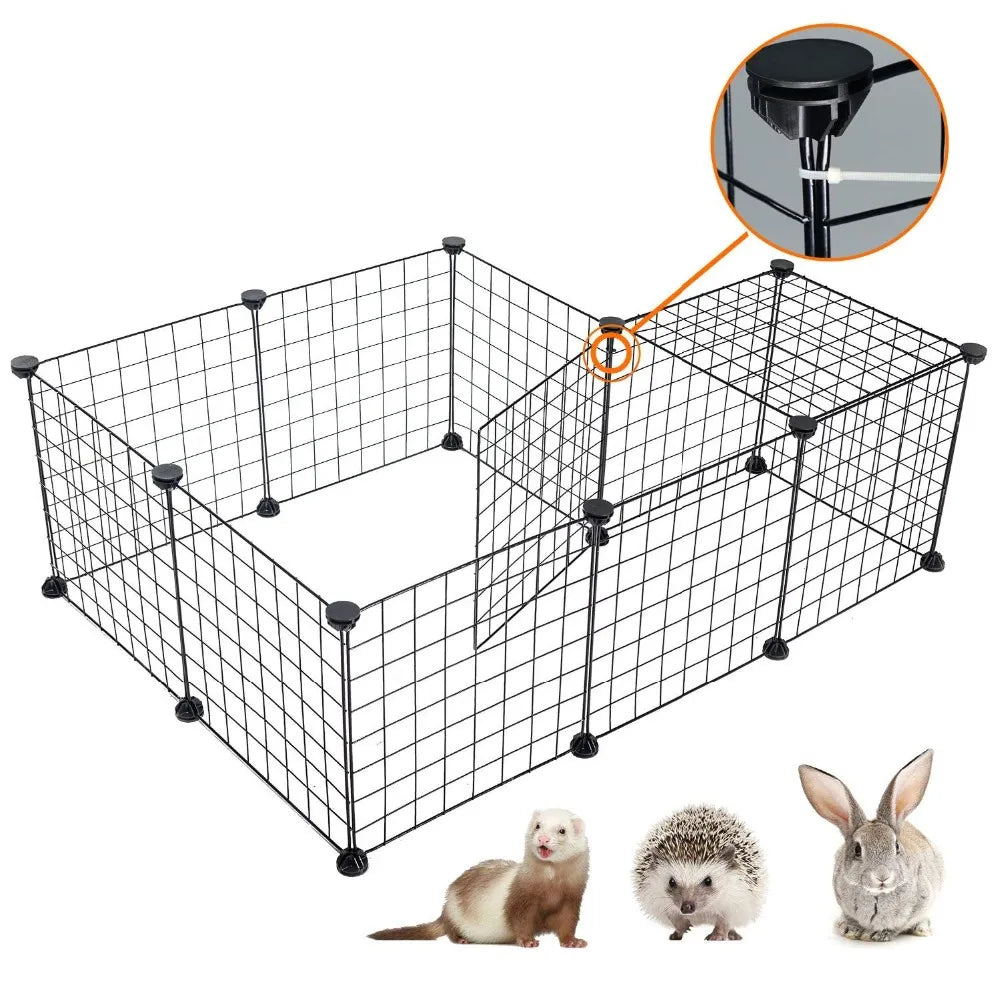 Foldable Pet Playpen Iron Fence