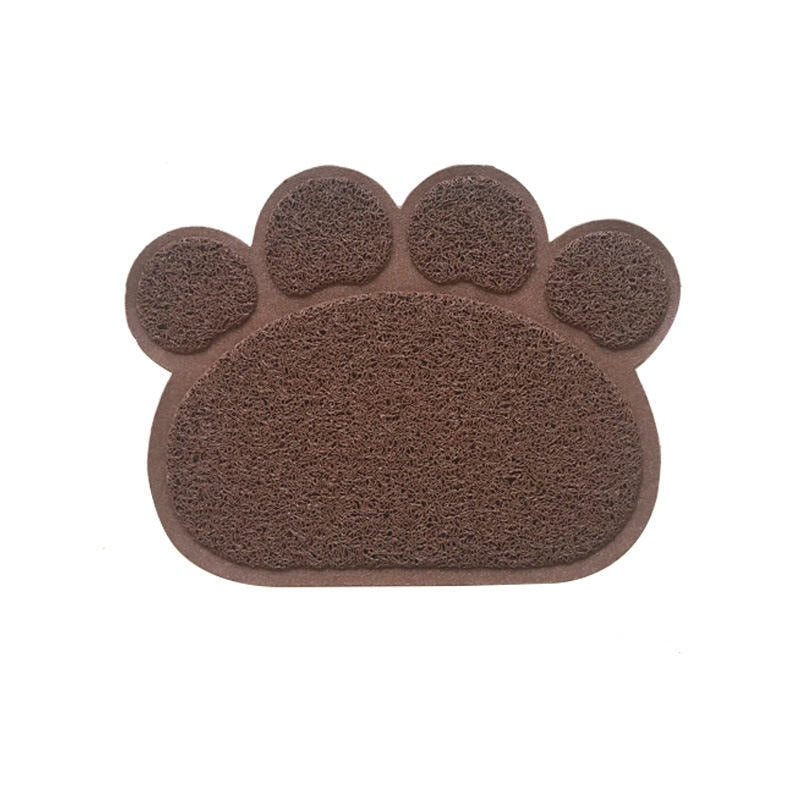 Paw Print Litter Mat Waterproof