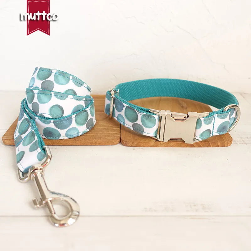 MUTTCO Collection THE BUBBLE Bow Tie Collar And Leash Set