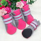 4 pcs Small Dog Shoes Reflective