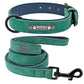 Personalized Dog Collar and Leash Leather