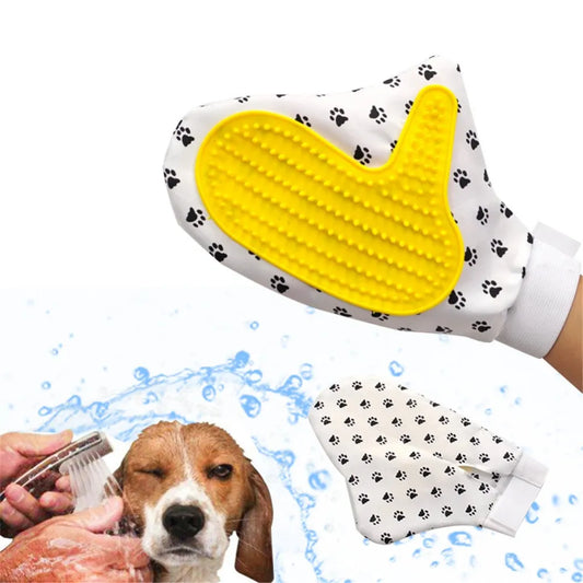 Pet bath massage gloves hair cleaning comb