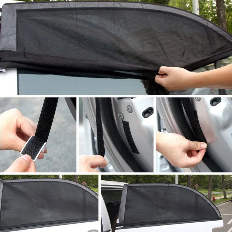 2x Car Side Window Ventelation Cover for Pet Safety