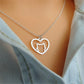 Dainty Cat Love Heart Necklace