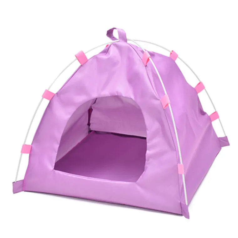 Four-corner pet dog house outdoor Summer Cat dog tent Waterproof Oxford cloth foldable dog bed for small dog and cat pet house