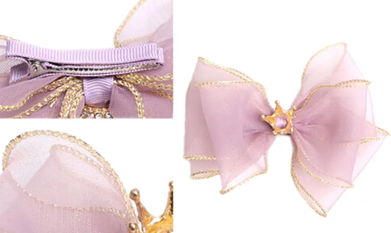 Pet Accessories Three-dimensional Bow Hairpin Crown