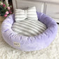 Plush Round Pet Bed