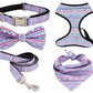 Pet Girl Dog Accessories Dog collar Bow Leash Harness and Bandana Sets Pet For Dog Wedding Accessories