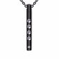 Unisex Stainless Steel Pet Cylinder Crystal Memorial Urn Paw Pendant Necklace