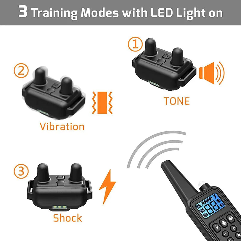 800m Electric/Vibration/Sound Dog Training Collar