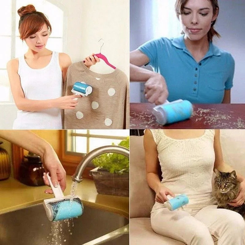 Reusable Washable Lint Roller Sticky Silicone Dust Wiper Pet Hair Remover