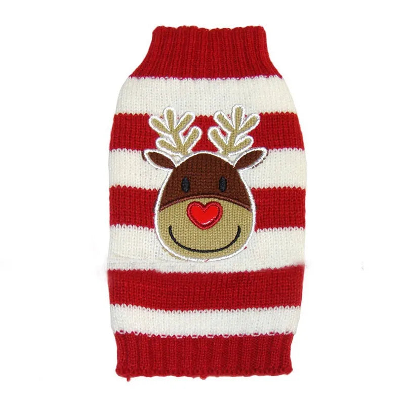 8 Color Holiday Theme Pet Sweater For Cats or Dogs