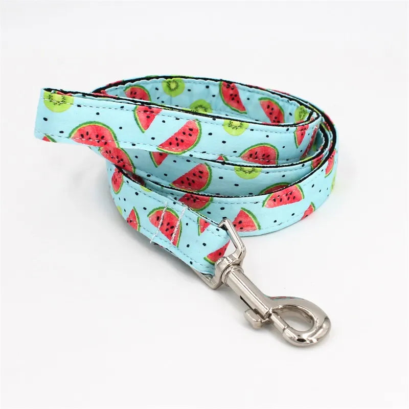 Watermelon Dog Collar Bow Tie with Metal Buckle