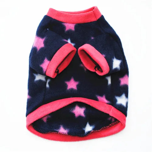 Warm Fleece Printed Pet T-shirts