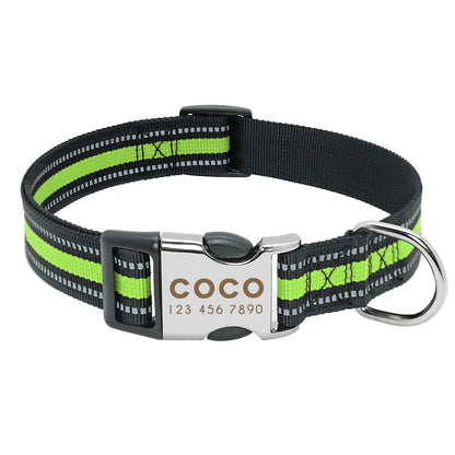 Personalized Dog Collar Reflective