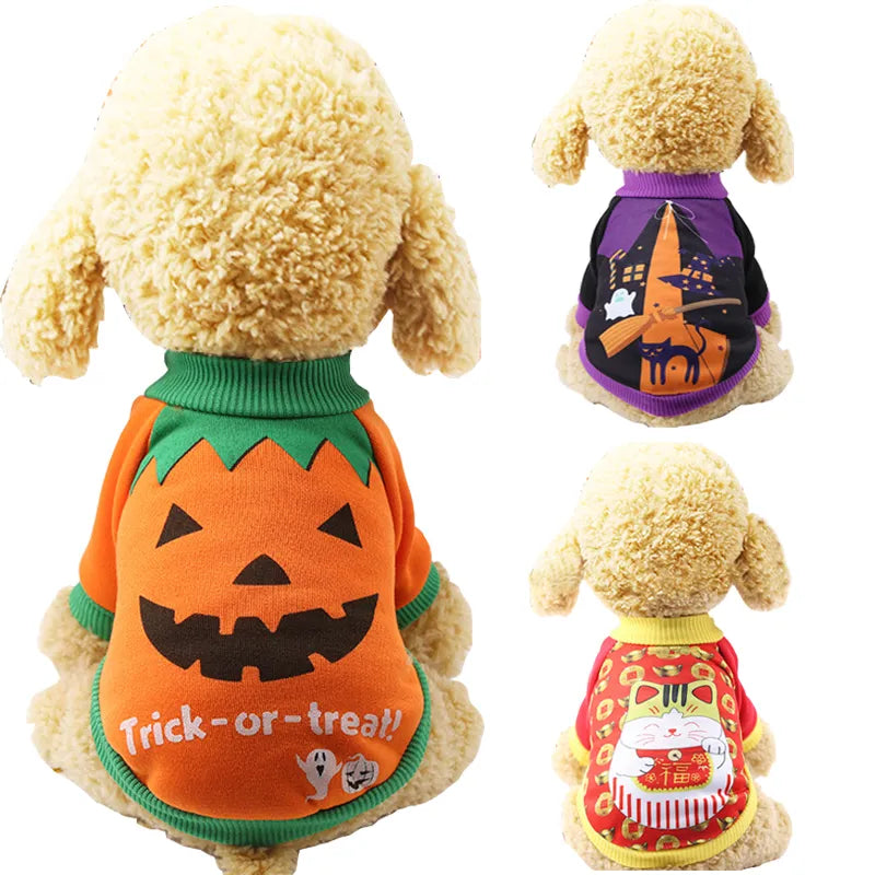 Halloween Pet Costume Pullovers Sweaters