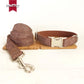 MUTTCO Collection THE BROWN SUIT Bow Tie Collar And Leash Set