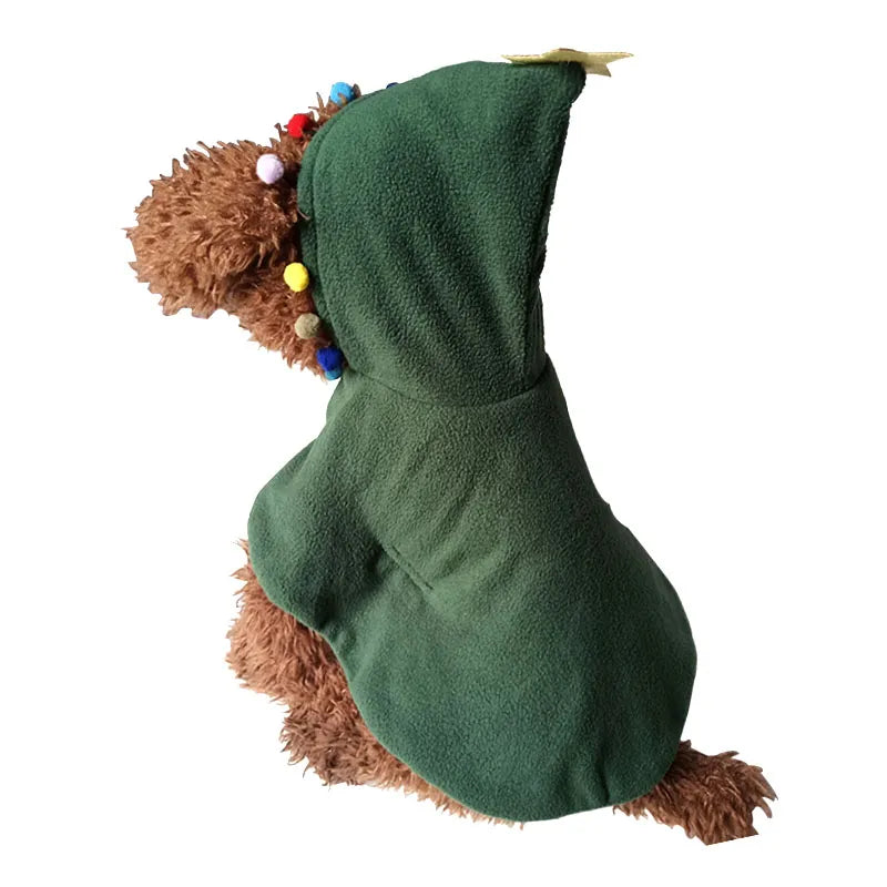 Christmas Tree Style Dog Clothes Pet Dog Cloak