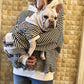 Parent-child Cotton Stripes Dog Hoodie Pet Clothes