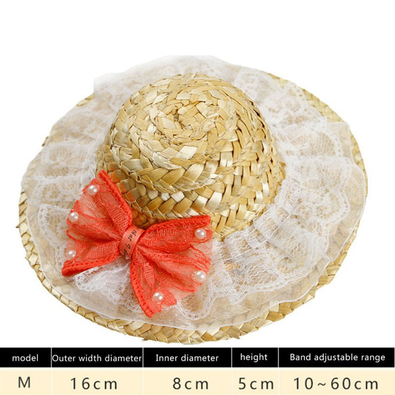 Fashion Pet Woven Straw Hat