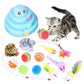 Cat Toys Mouse Balls Feathers Tunnel Sets