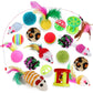 Cat Toys Mouse Balls Feathers Tunnel Sets