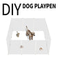 Foldable Pet Playpen Iron Fence