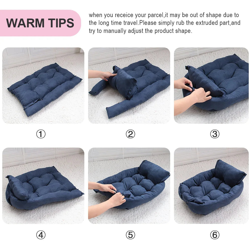 Multifunction Soft Pet Bed Mat 3 IN 1