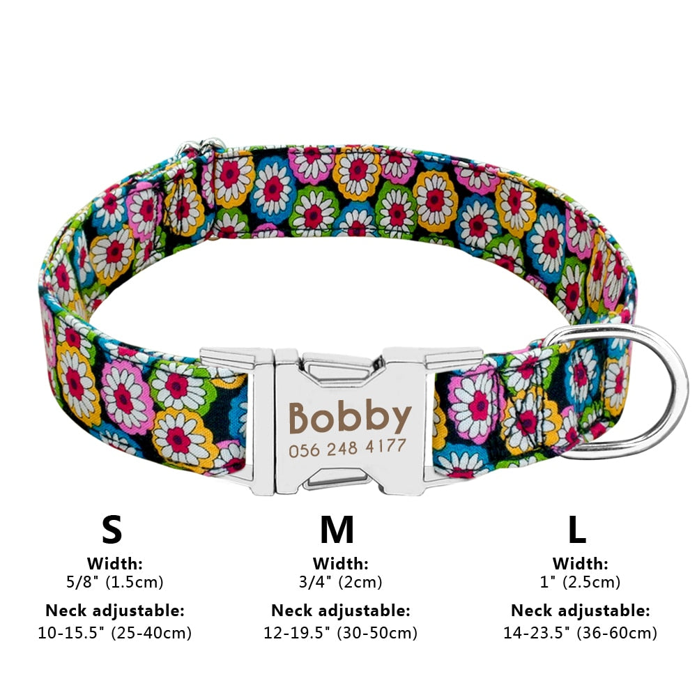 Personalized Pet Collar Nylon