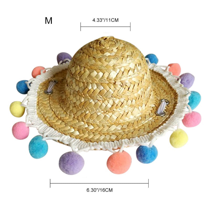 Fashion Pet Woven Straw Hat