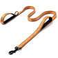 Reflective Padded Dog Leash Two Handle Durable