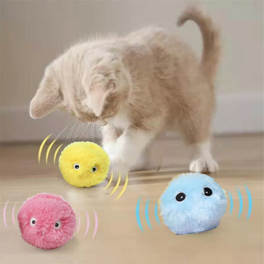 Kitten Touch Sounding Pet Product Squeak Toy Ball Cat Supplie Smart