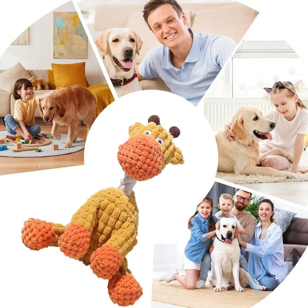 Corduroy Plush Chew Toy For Dogs