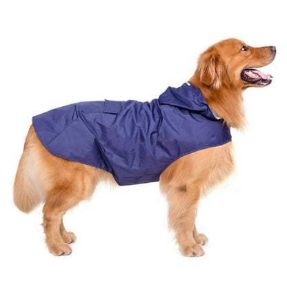 Dog Raincoat Waterproof Hoodie Jacket Rain Poncho Pet Rainwear Clothes