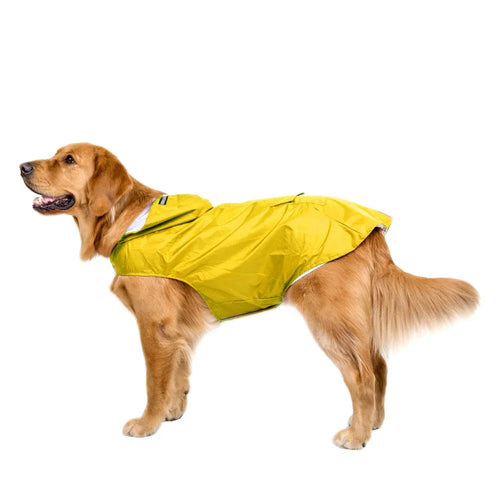 Dog Raincoat Waterproof Hoodie Jacket Rain Poncho Pet Rainwear Clothes