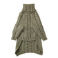 Turtleneck Twist Knitted Sweater for Dogs, Italian Greyhound Whippet, Warm Dog Coat, Dog's Winter Clothing