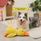 1pc Large Duck-Shaped Squeaky Plush Toy