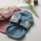 Cute Heart Patch Winter Shirt