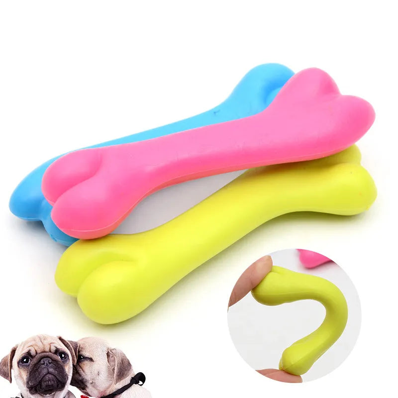 Small Dogs Rubber Resistance To Bite Dog Toy Teeth Cleaning Chew