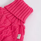 Turtleneck Twist Knitted Sweater for Dogs, Italian Greyhound Whippet, Warm Dog Coat, Dog's Winter Clothing