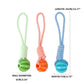 Rope & Rubber Balls Molar Bite Resistant Tooth Cleaning Chewing Toys