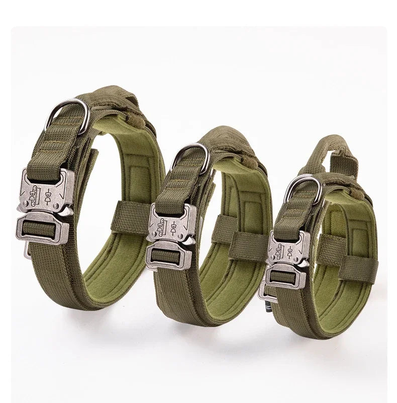Heavy Duty Tactical Dog Collar with Handle