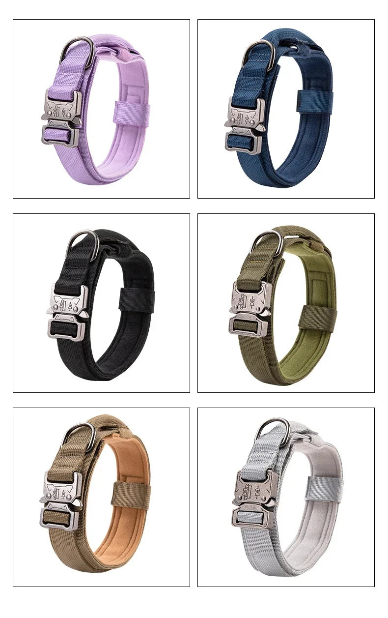 Heavy Duty Tactical Dog Collar with Handle