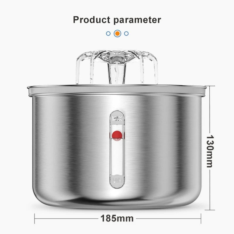 2L Capacity Stainless Steel Automatic Waterer