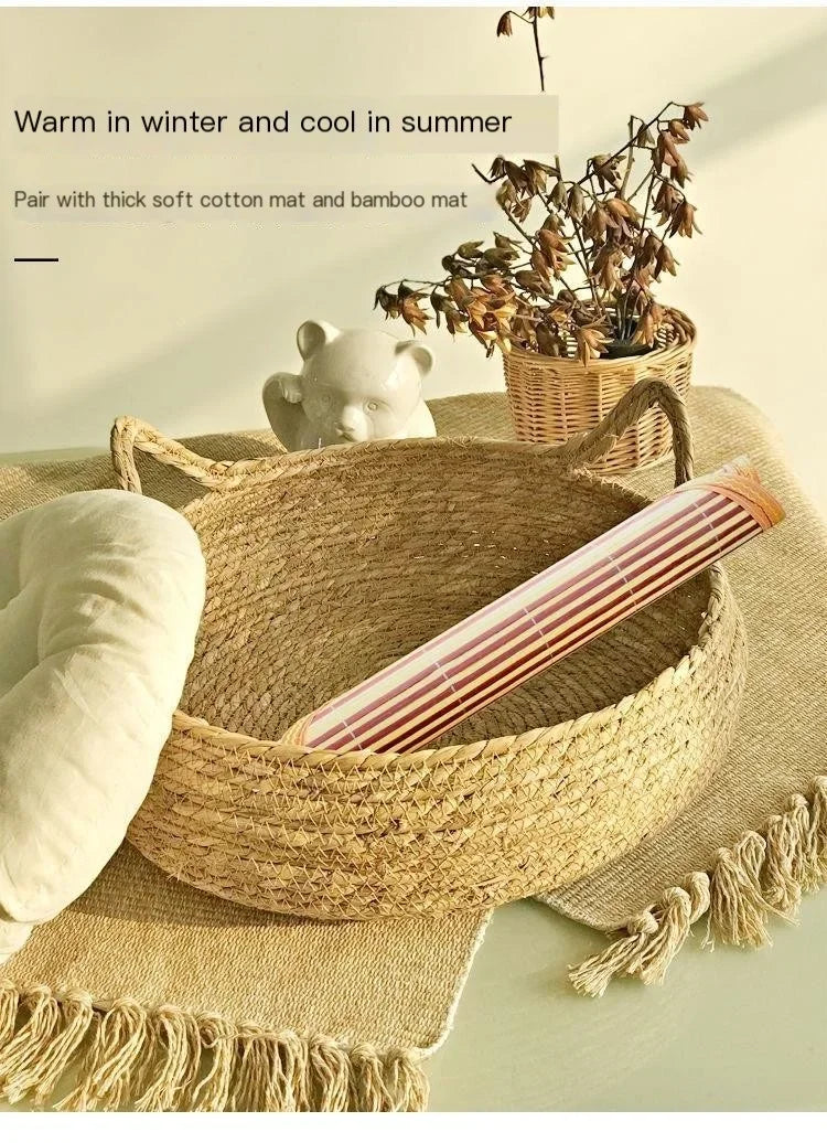 Four Seasons Cat Bed Woven Removable Upholstery