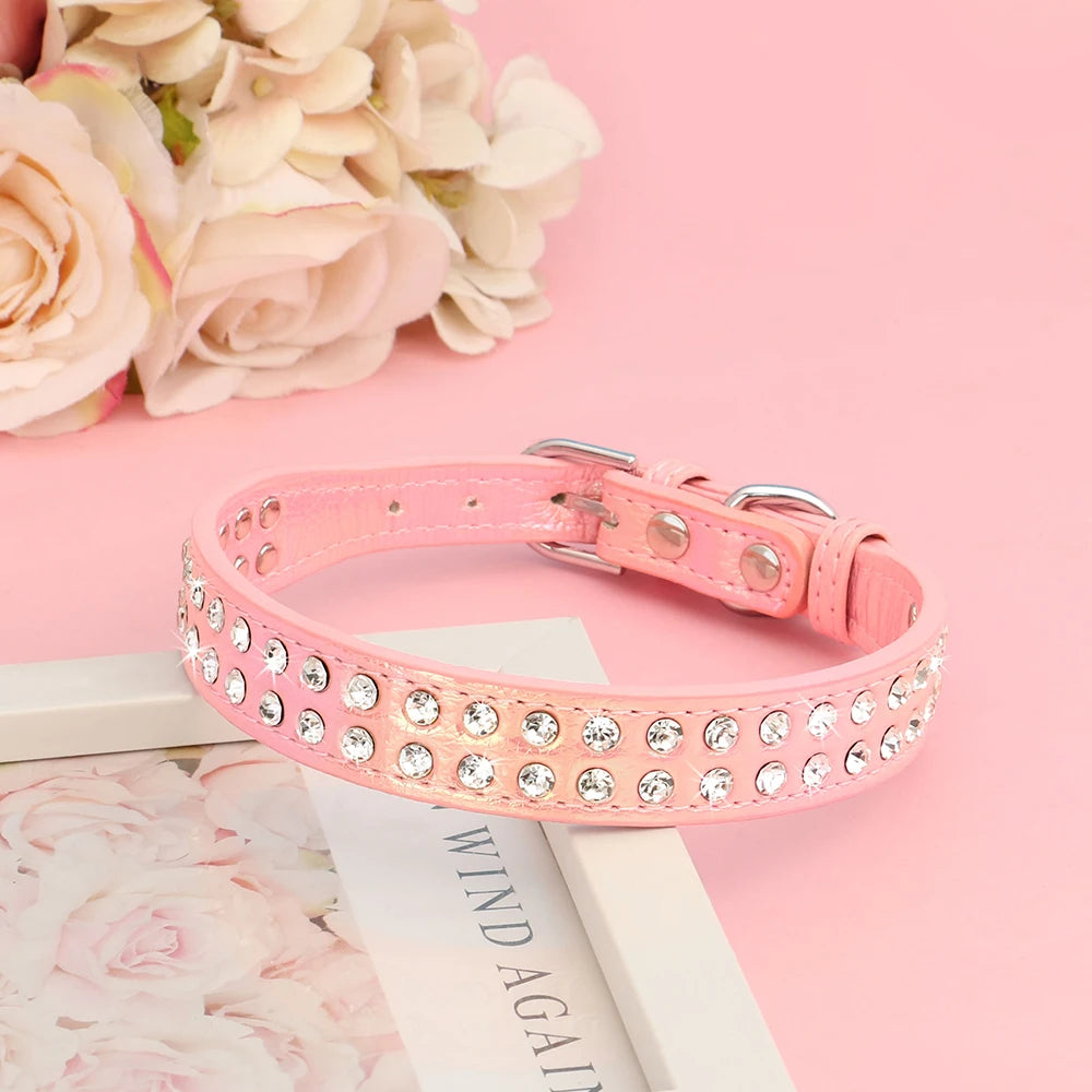 Rhinestone Dog Collar For Small and Medium Dogs