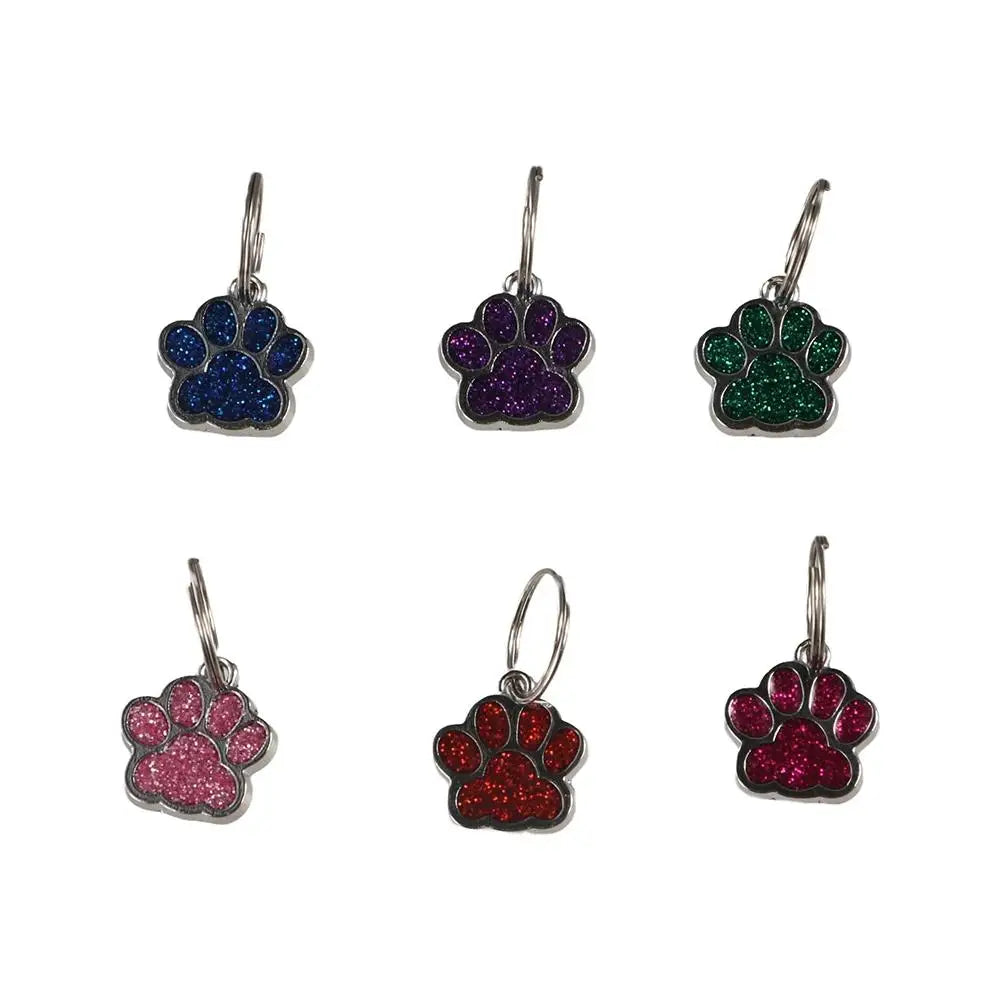 Cat & Dog Paw Print ID Tags